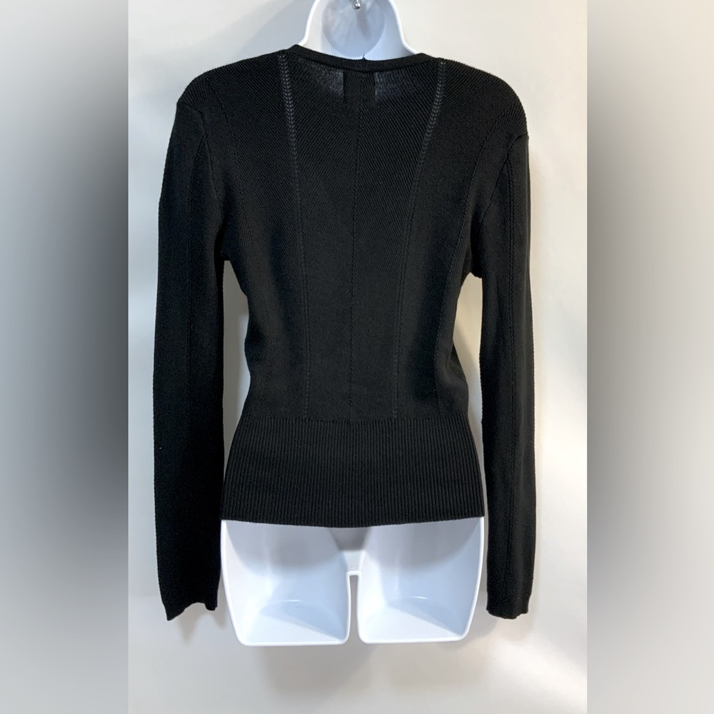 Hippie Rose Women’s Black Cable Knit Sweater - Picture 2 of 5